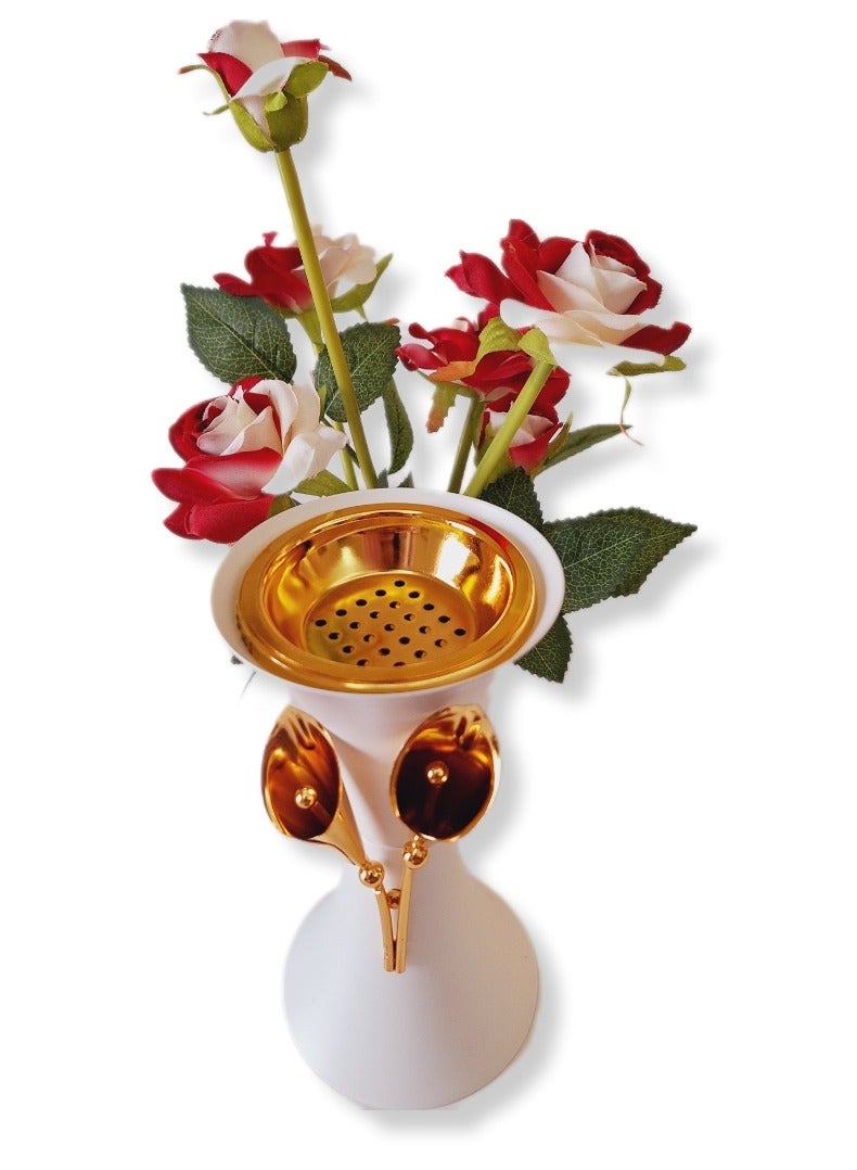 Al Zaabiah White Incense Burner by Al Zaabiah – Elegant Home Fragrance Holder, Pure White Finish - Image 3