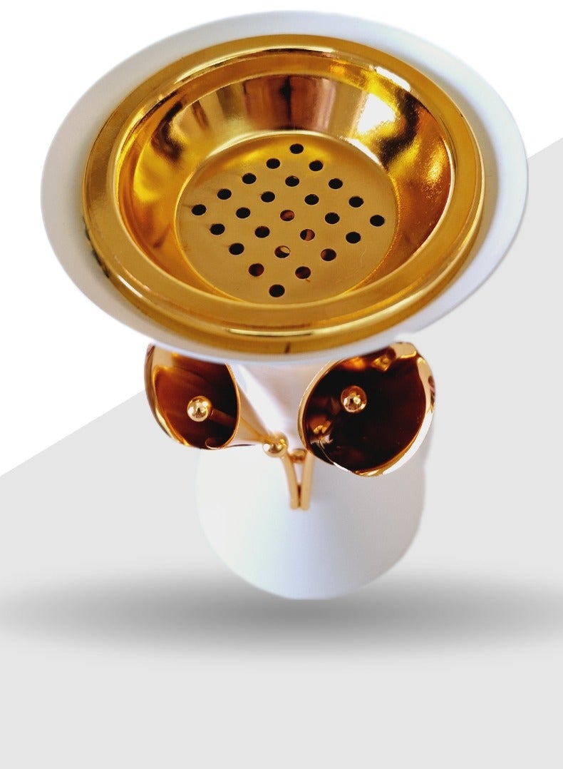 Al Zaabiah White Incense Burner by Al Zaabiah – Elegant Home Fragrance Holder, Pure White Finish - Image 5