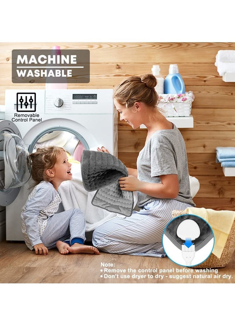 Electric Heating Pad for Pain Relief 10 Temperature Settings and 3 Timing Settings with LED Display - Image 2