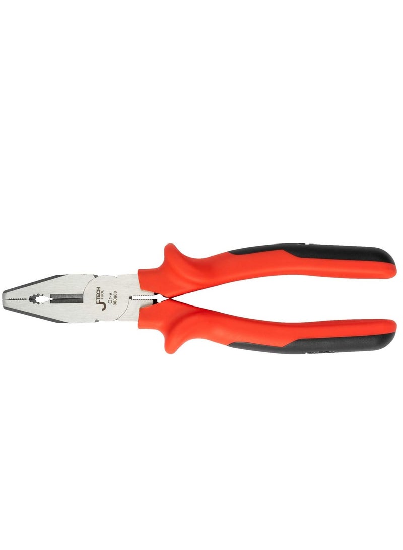 Jetech Combination Pliers 8.5 inch with Hard Cutting Edge and Ergonomic Handle - Image 1