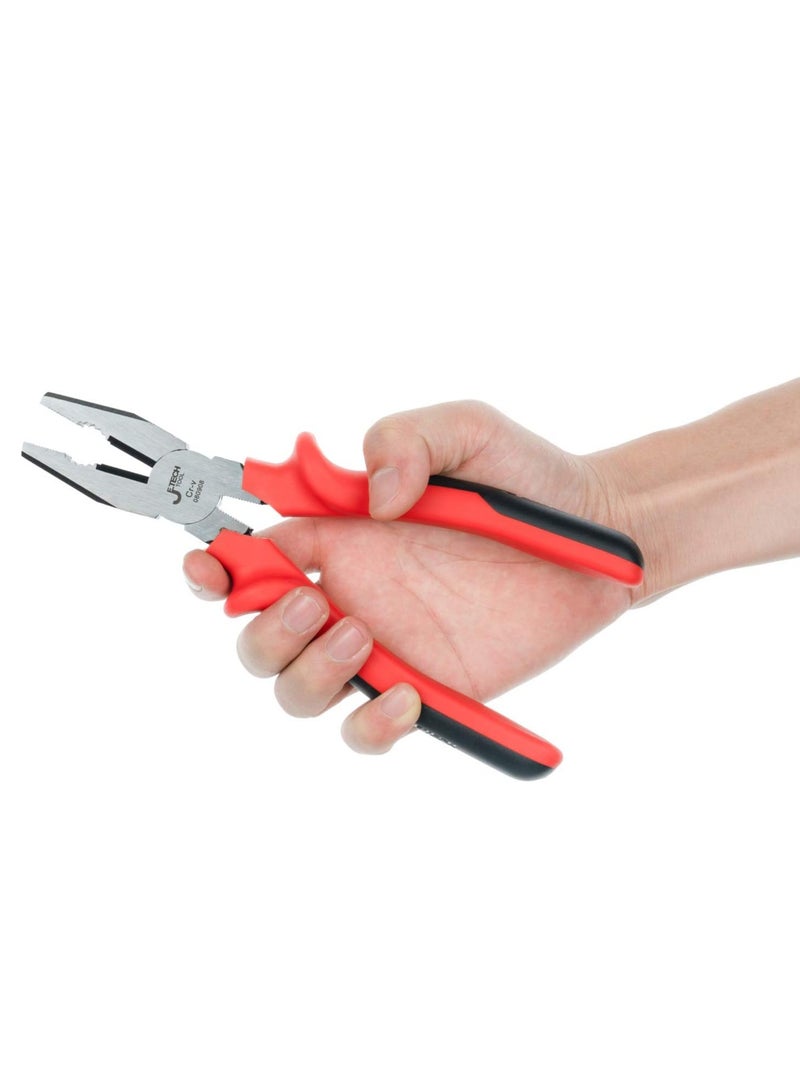 Jetech Combination Pliers 8.5 inch with Hard Cutting Edge and Ergonomic Handle - Image 4
