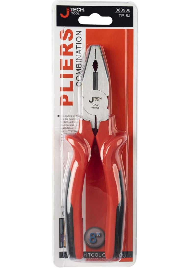 Jetech Combination Pliers 8.5 inch with Hard Cutting Edge and Ergonomic Handle - Image 5
