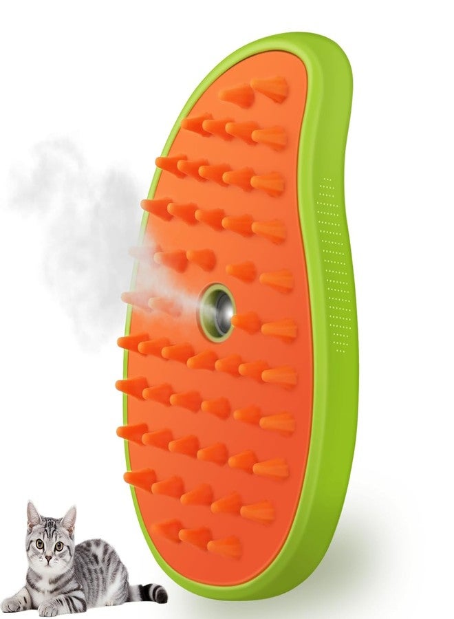 D&C PAWS 3 in 1 Cat Steamy Brush Cleanser, Silicone Massage Grooming Brush, Pet Hair Cleaning Brush Comb for Cats & Dogs - Image 1