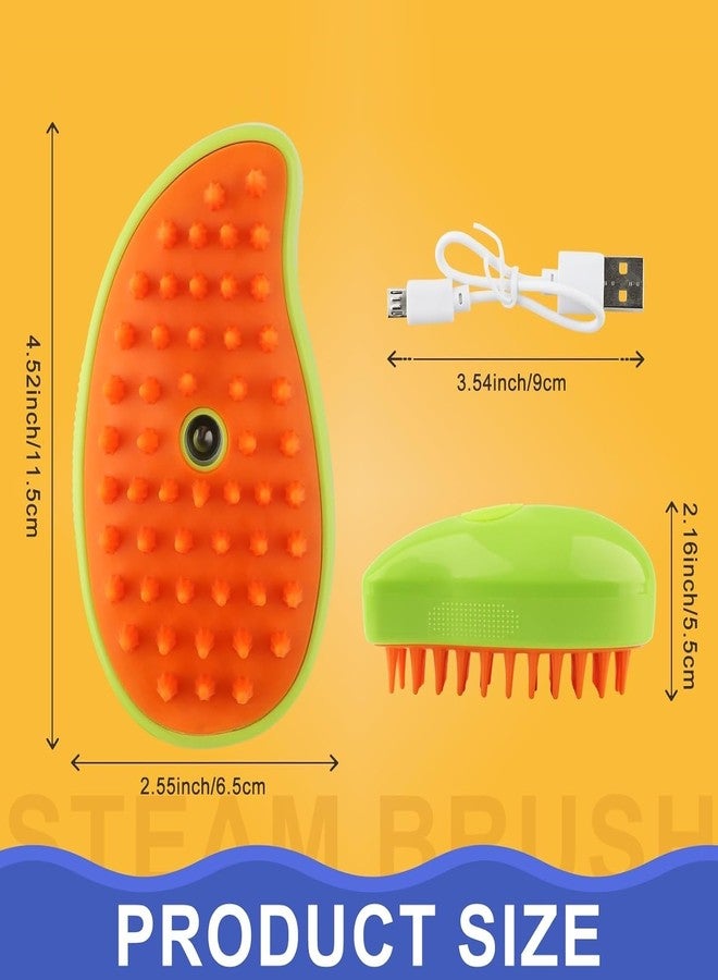 D&C PAWS 3 in 1 Cat Steamy Brush Cleanser, Silicone Massage Grooming Brush, Pet Hair Cleaning Brush Comb for Cats & Dogs - Image 2