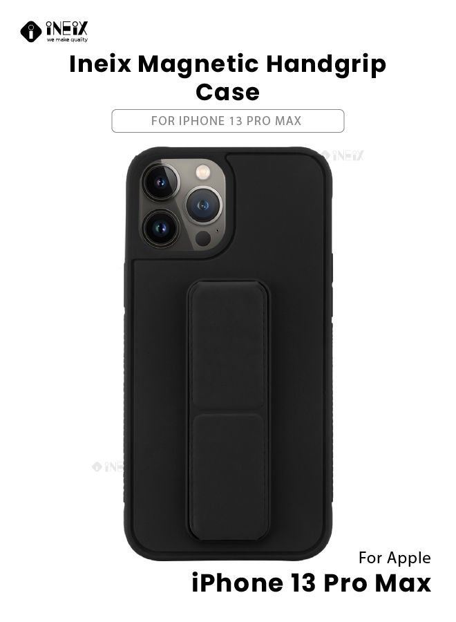 INEIX 3-in-1 Magnetic Wrist Strap Hand Grip with Stand Case Cover For Apple iPhone 13 Pro Max - Image 1
