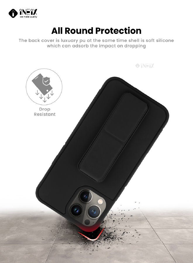 INEIX 3-in-1 Magnetic Wrist Strap Hand Grip with Stand Case Cover For Apple iPhone 13 Pro Max - Image 3