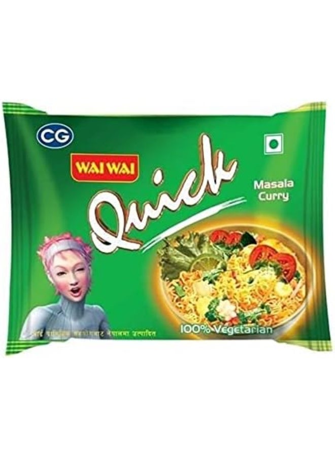 Wai Wai Vegetable Masala Curry Noodles 75g, Pack of 5 - Image 4
