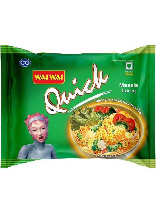 Wai Wai Vegetable Masala Curry Noodles 75g, Pack of 5 - Image 3