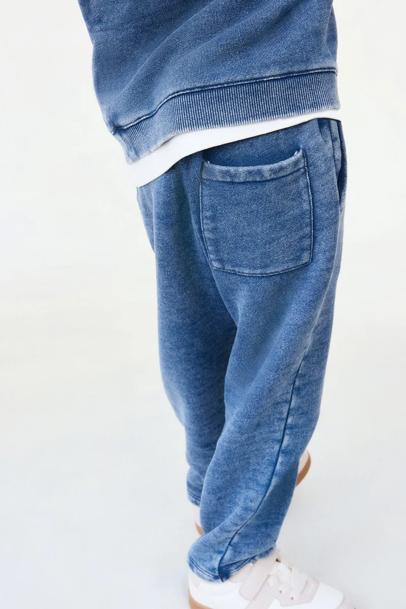 H&M Denim-look cotton joggers