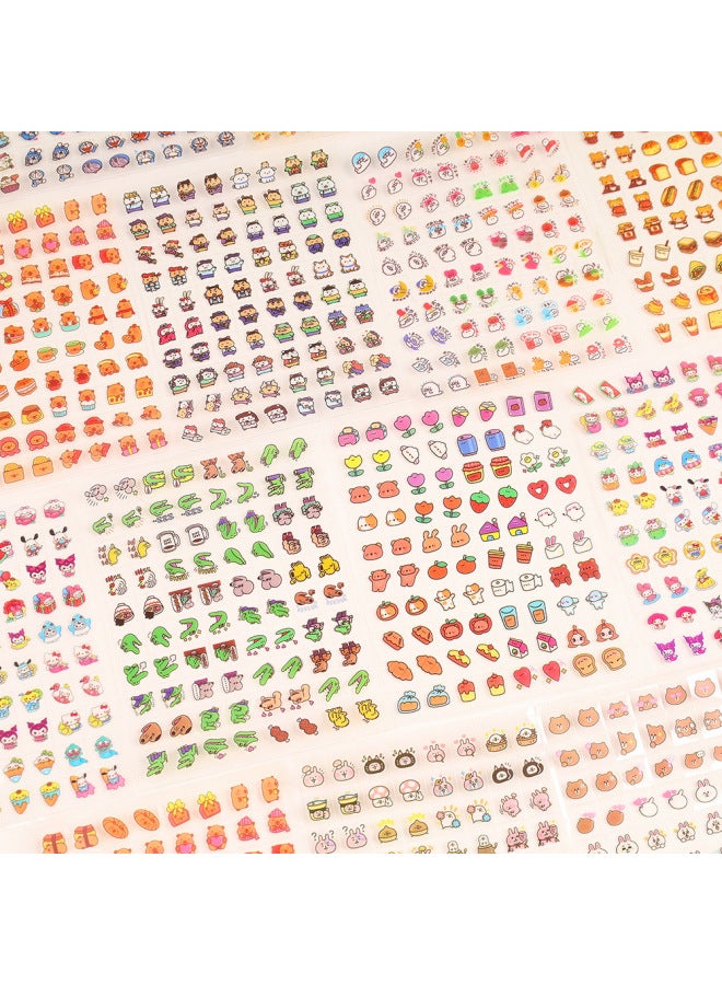 HELPS Cartoon Little Nose Stickers Style Kidsren's Cute Handbook Decorative Stickers Mini Small Pattern Waterproof Stickers - Image 3