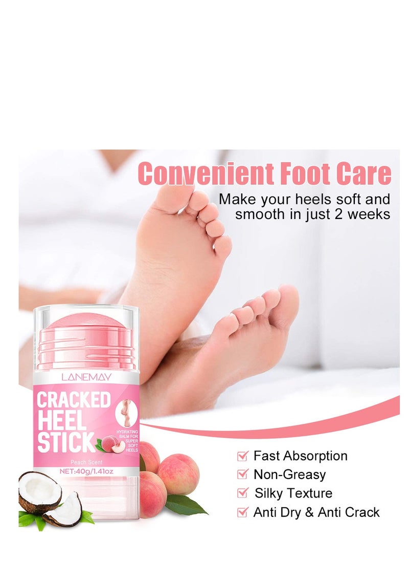 Peach foot cream, moisturizing and hydrating, preventing dry heels, nourishing and caring for feet 40g