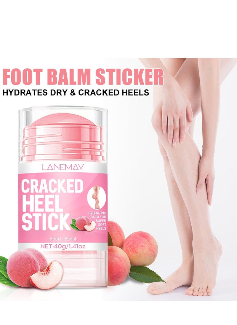 Peach foot cream, moisturizing and hydrating, preventing dry heels, nourishing and caring for feet 40g