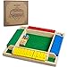 AMEROUS Shut The Box Dice Game12 inchesColorful Design14 Players12 DiceGift Package Classic 4 Sided Wooden Board Game for Adults Kids Classics Board Game - Image 4