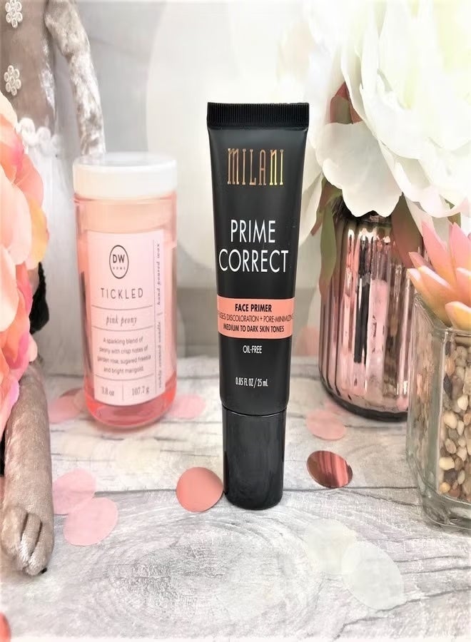 Milani Prime Correct Diffuses Discoloration + Pore-Minimizing Face Primer - 05 Medium/Dark 25ml - Image 3