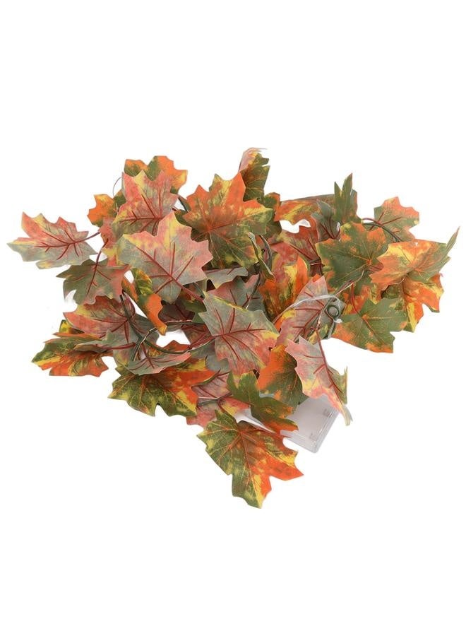 NIBEMINENT LED Maple Leaves String Light Plastic 2.2m 20LEDs Warm Light Autumn Decoration for Festival Party Garden  - Image 2