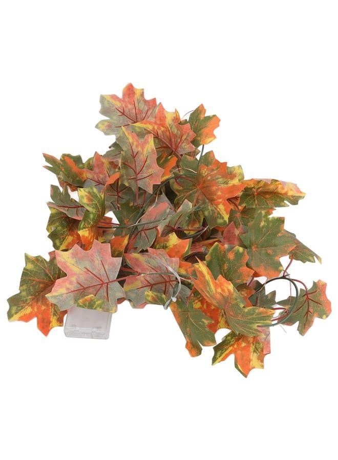 NIBEMINENT LED Maple Leaves String Light Plastic 2.2m 20LEDs Warm Light Autumn Decoration for Festival Party Garden  - Image 3