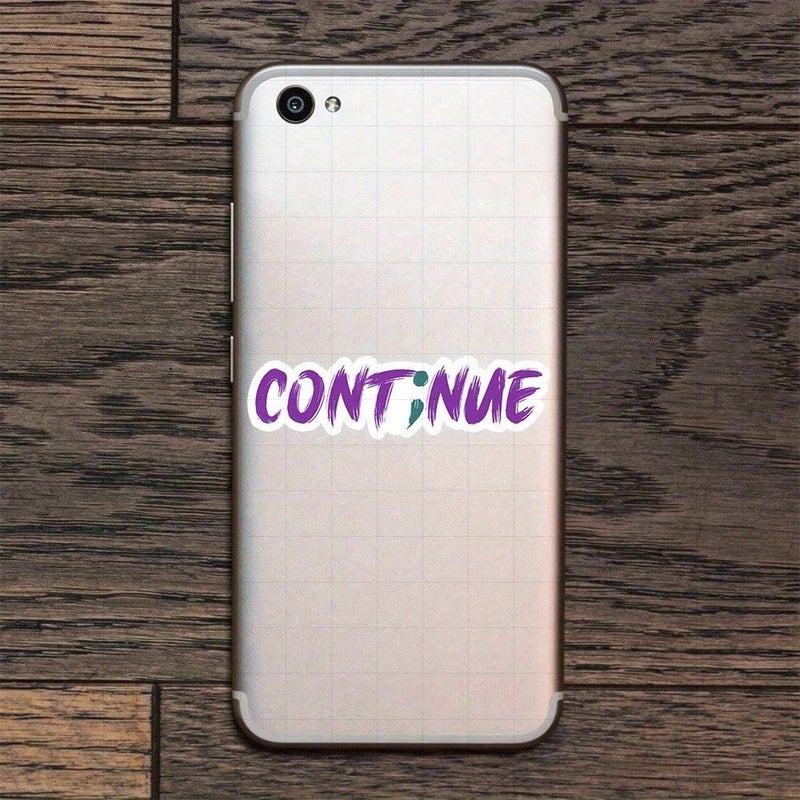 3 Inch Continue Sticker Glossy PVC Motivational Decal For Workspace Planner Office - Image 5