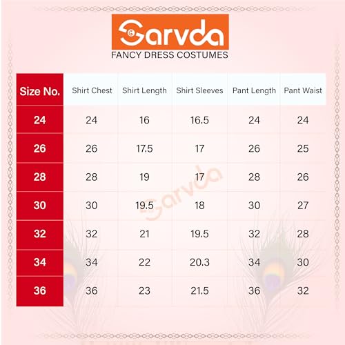 Sarvda Shree Krishna Dress for Kids for Baby Boy Radha Dress for Girls with Accessories Dhoti, Dupatta, Mukut Flute Complete set - Image 5