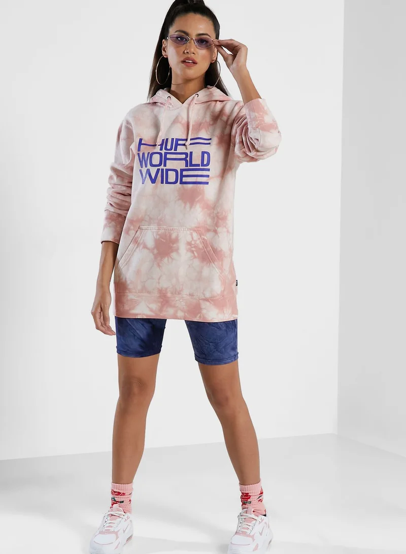 HUF Broadcast Tie Dye Hoodie