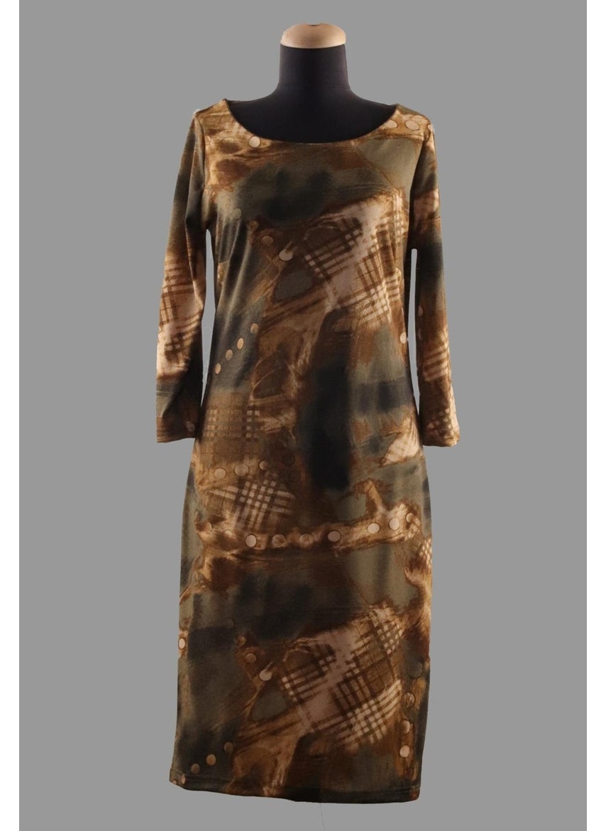 Alexander Gardi Patterned Midi Dress (B22-255A)  - Image 1