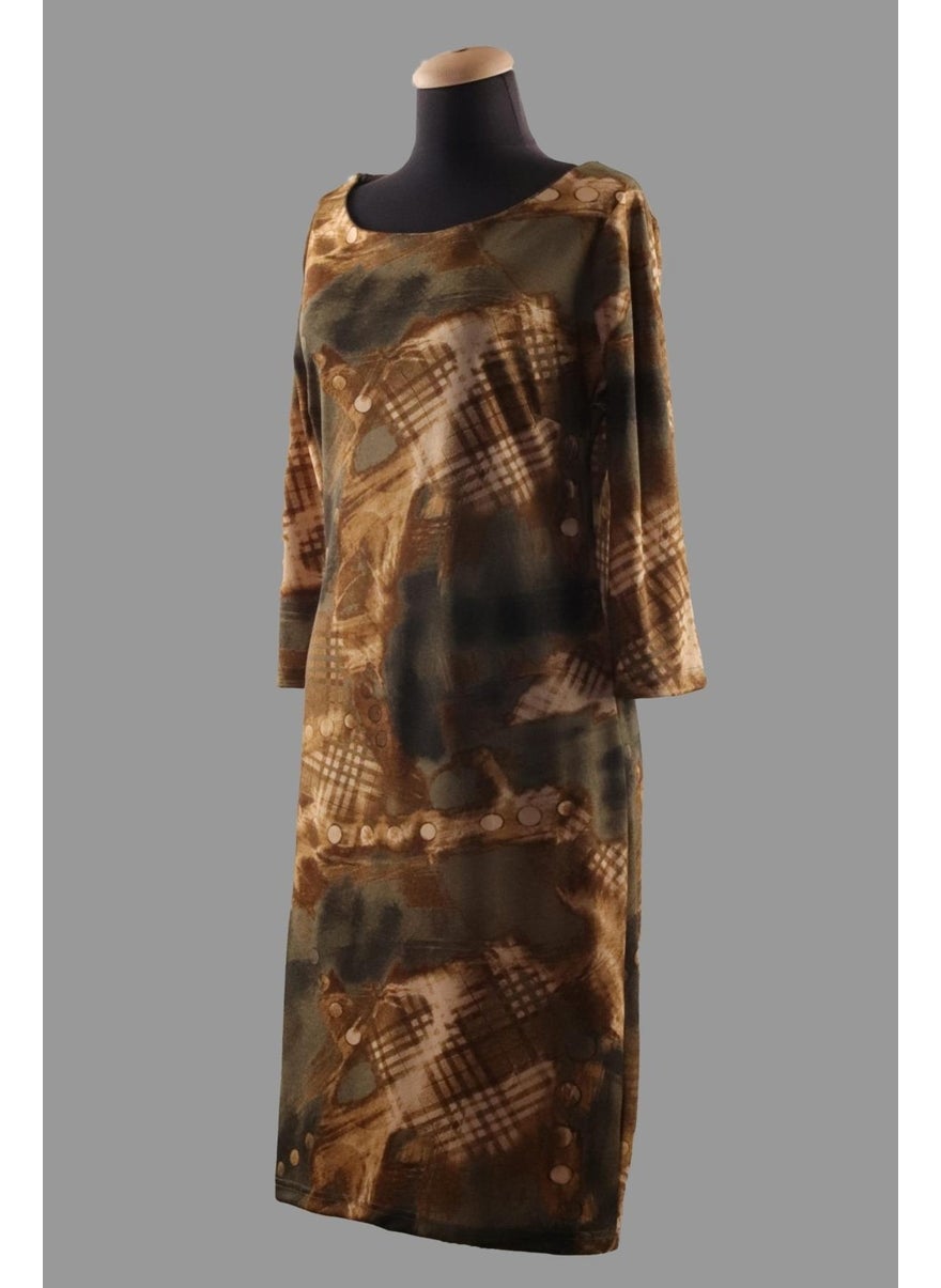 Alexander Gardi Patterned Midi Dress (B22-255A)  - Image 3