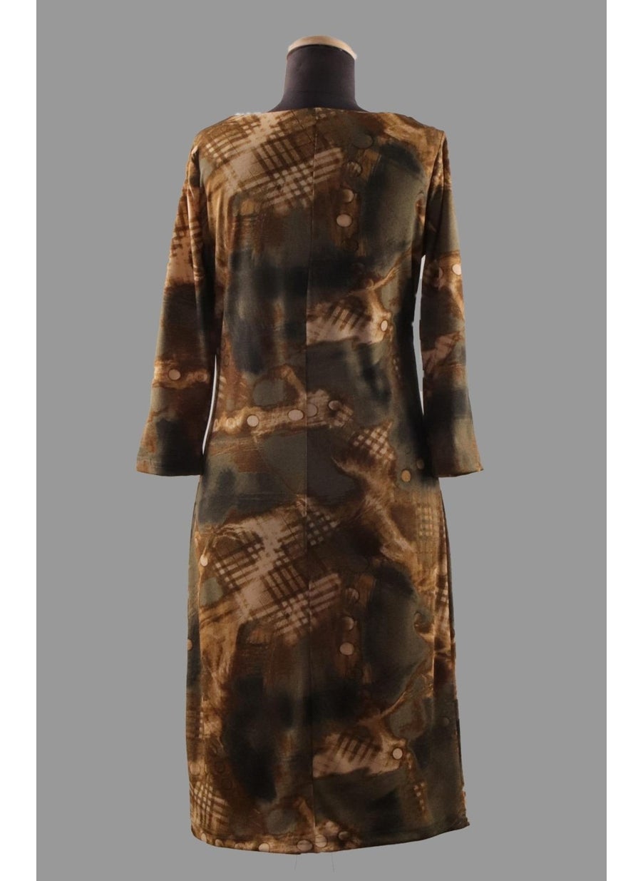 Alexander Gardi Patterned Midi Dress (B22-255A)  - Image 2
