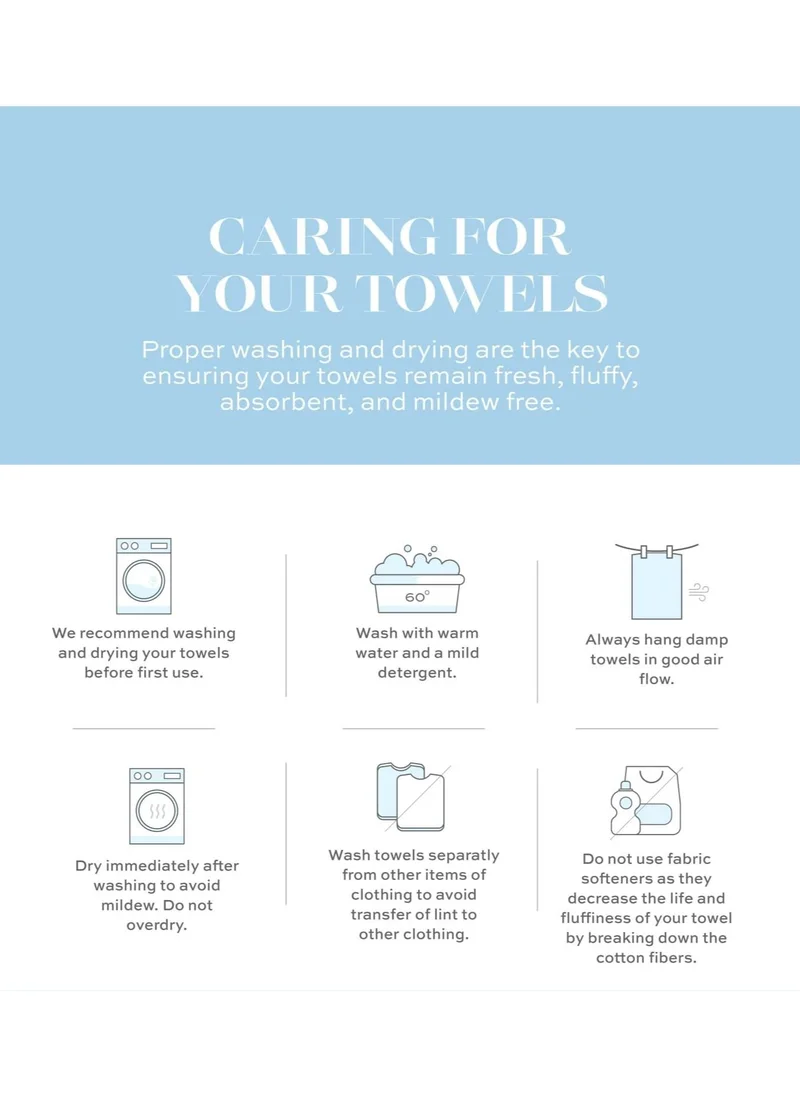 1Chase Luxury Cotton Face Towel - Large Hotel Spa Bathroom Face Towel Set of 12 Brown