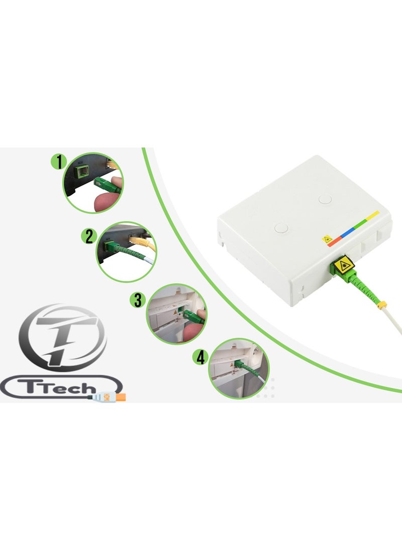 Fiber Patch Cable SC APC to SC APC Simplex 15M LSZH 3.0mm