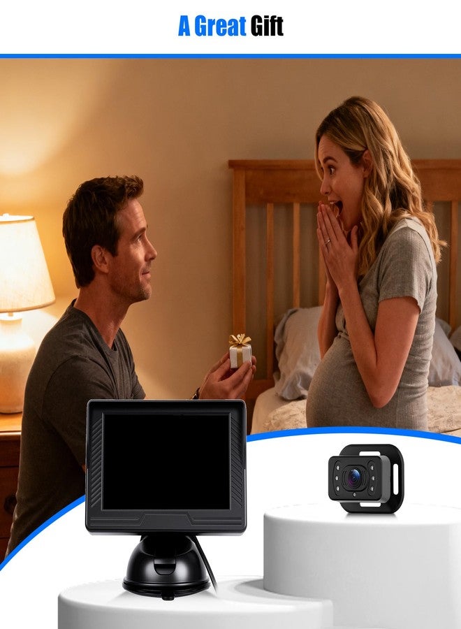 SIXWIN Baby Car Camera Rear-Facing Infant Monitor with Night Vision Car Camera for Baby Wide-Angle Lens Easy Install 360°Adjustable Display - Image 4