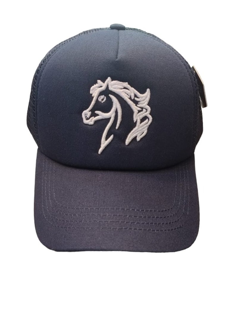 فايتر جيفتس قبعة رأس باللون الأزرق الداكن للحصان