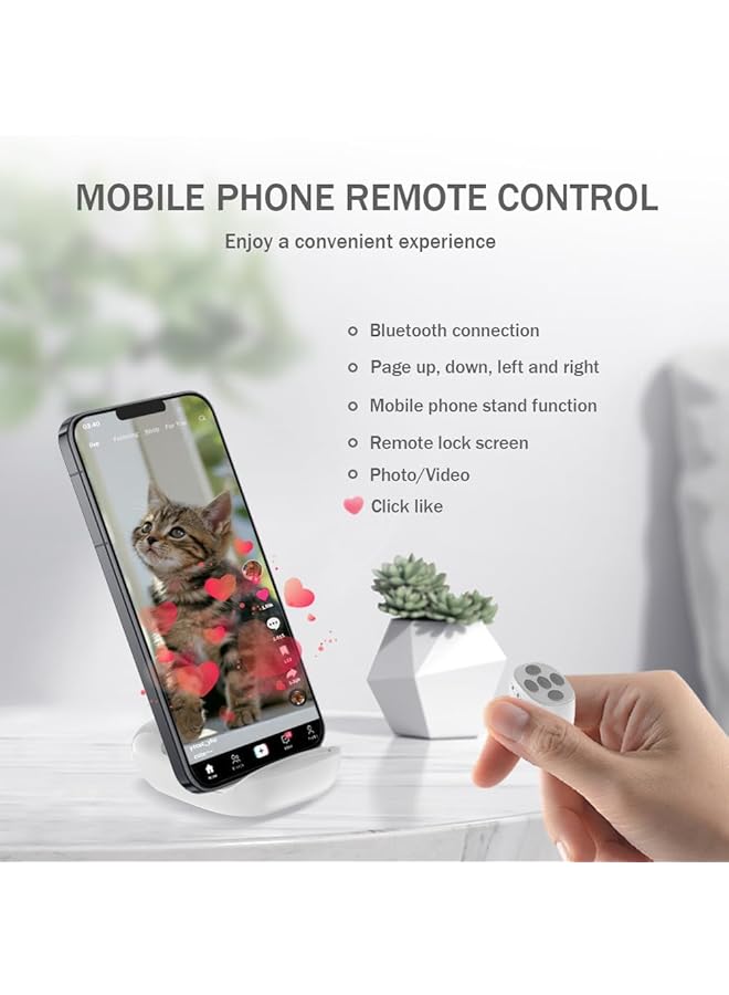 erorex Remote Control For Tiktok Kindle Paperwhite Iphone Ipad Ios Android Scrolling Ring Ereader Remote Clicker Black  - Image 3