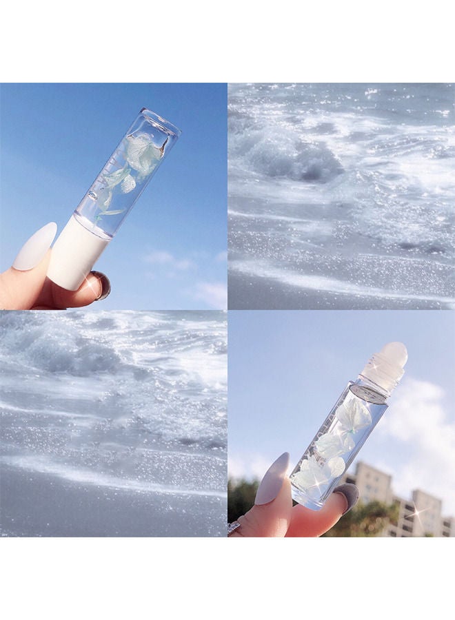 TEAYASON Flower Roll-on Lip Gloss - Flower Rolling Ball Moisturizing Lip Balm - Colorless Moisturizing Lip Oil - Long Lasting Moisturizing Shining Lip Gloss With Natural Plant Extracts - Image 3