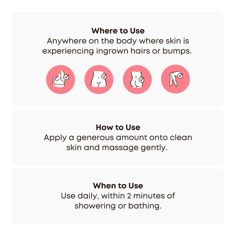 Bushbalm Ingrown Hair Oil - Helps Prevent and Repair Skin from Ingrown Hairs, Razor Burn & Underarm Bumps - Soothe Skin from Post Shave Itchiness, Irritation and Redness, 30 ml - Watermelon Sugar Oil - Image 4