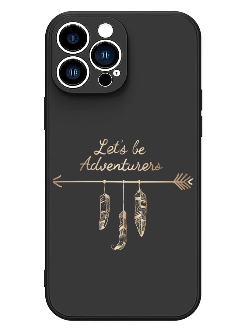 Theodor Protective Slim Fit Case Liquid Silicone Cover with Full Body Protection Anti-Scratch Shockproof Case For iPhone 12 Pro Max Black  - lets be adventurers - Image 1