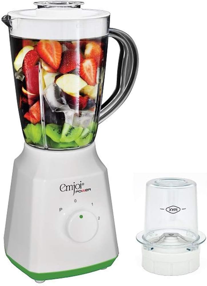 EMJOI Power Blender With Grinder - Ueb-369, Plastic Material - Image 2