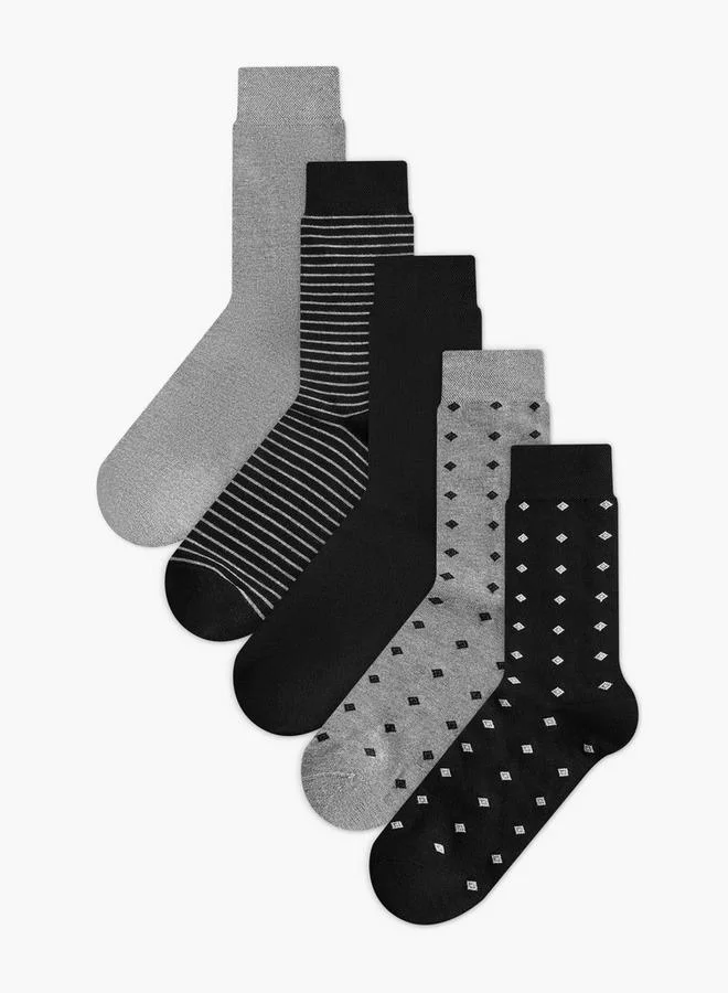 دوتشيني Men Socks Crew Length - Set Of 5
