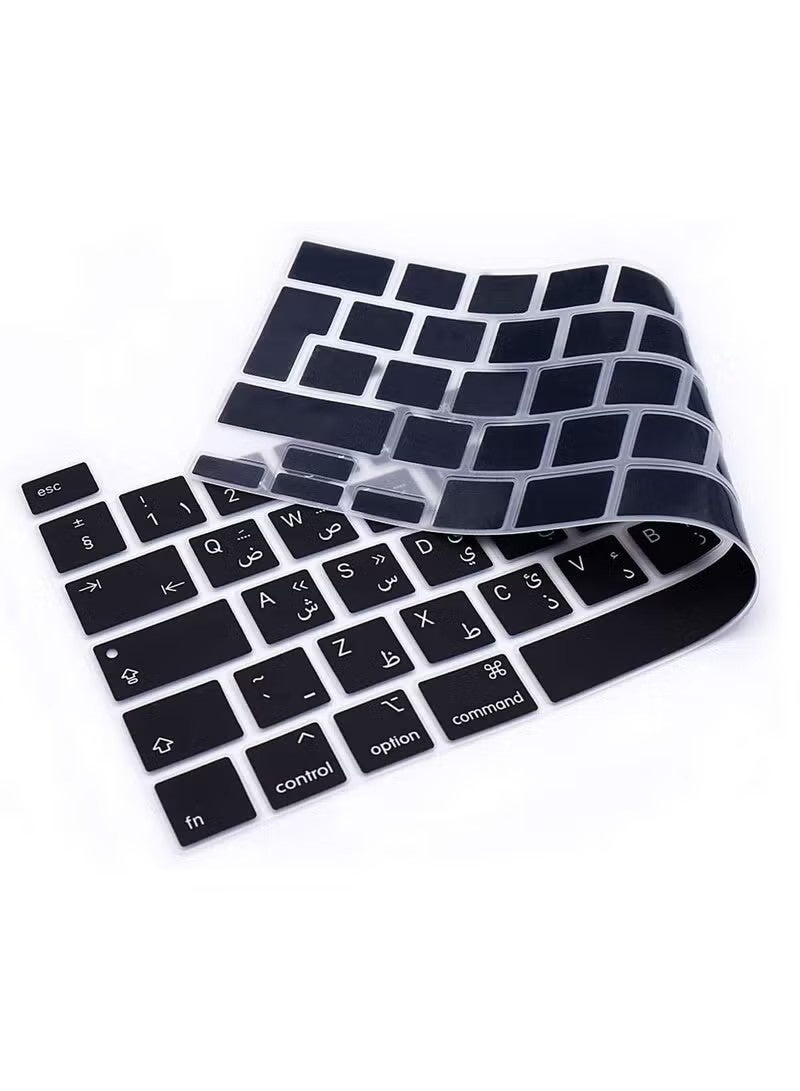 English Arabic Silicone Keyboard Cover for MacBook Pro 13" 16" - EU Layout for A2289 A2338 A2141 A2485 - Image 5