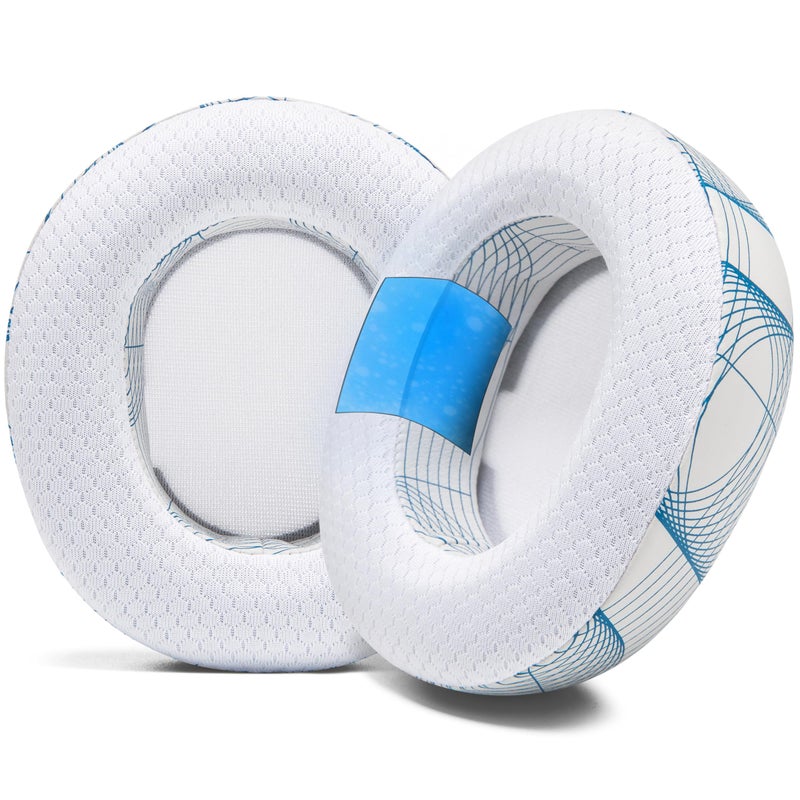 WC Freeze Nova Pro Wireless Cooling Gel Earpads for Arctis Nova Pro Wireless Nova Elite Nova Pro Omni Doesnt Fit Other Models by Wicked Cushions Extra Thick Comfortable Ivory Tide - Image 2