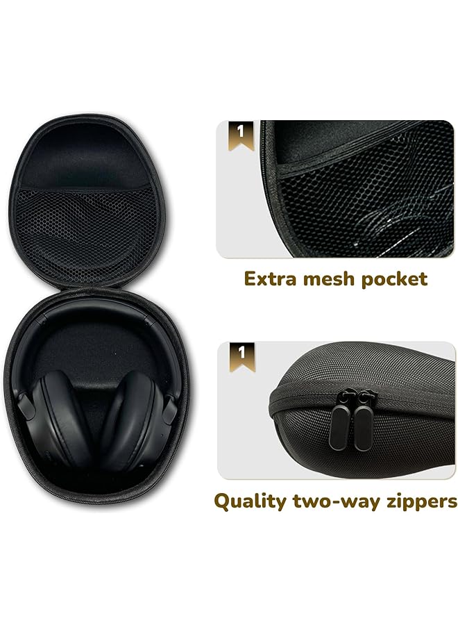 erorex Universal Hard Travel Case For Sony Zx Series Mdr Wh Bose Quietcomfort Qc Ultra 45 35 Jbl Tune Live Sennheiser Hd Beats Studio Pro Thor Sentey Ls Skullcandy Crusher Evo Headphones - Image 3