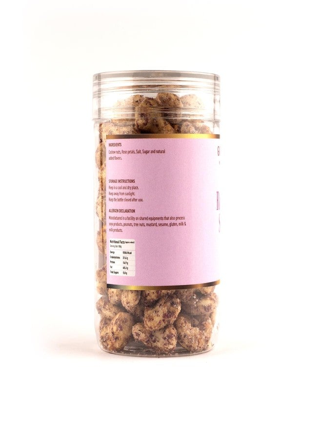 Goosebumps Rose Petal Sea Salt Flavoured Cashew | Premium Dry Fruits | High Fiber & Rich In Protein | Nutritious & Delicious Nuts | Oven Roasted Crunchy Kaju (90 GMS) - Image 3