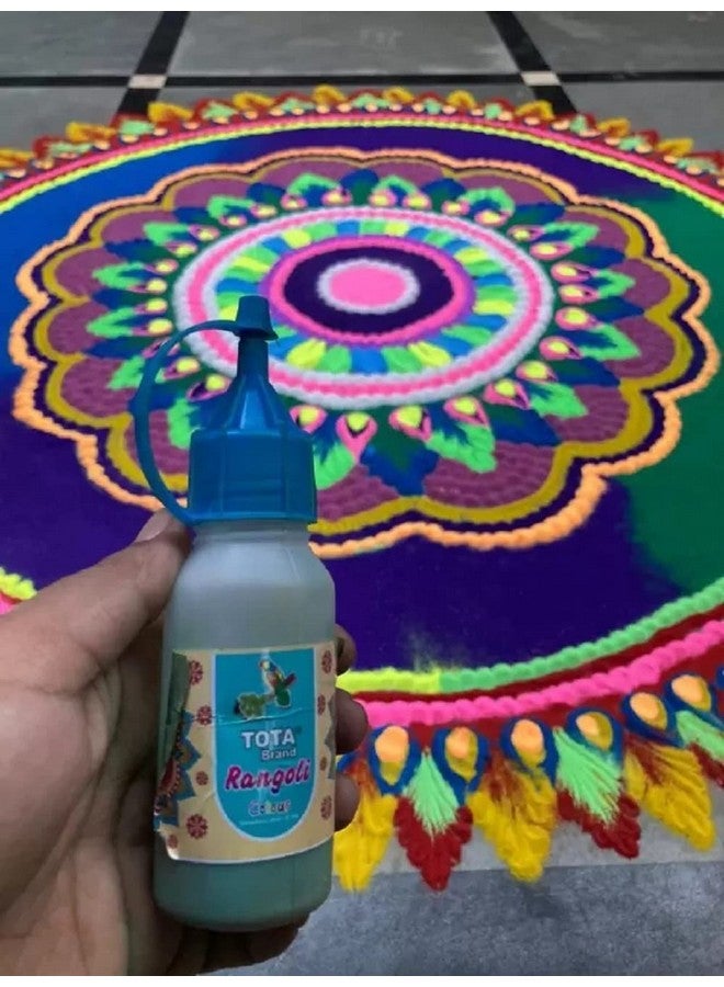 TOTA زجاجات مسحوق ألوان الرانغولي TOTA - مسحوق الرانغولي للكولام للأرضيات، الفن، ديكور المنزل، مجموعة طقوس من 10 ألوان رانغولي في زجاجات بلاستيكية قابلة للضغط - 800 جرام، متعددة الألوان - Image 4
