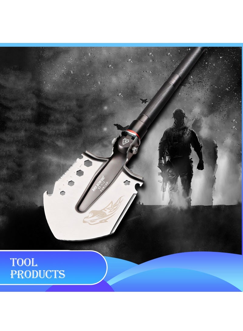 Manful Multi-Functional Survival Tactical Shovel with Accessories - Image 4