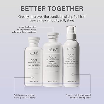 Keune رذاذ حماية حرارية كيون كير لاين فوليوم المطلق 200 مل - Image 4