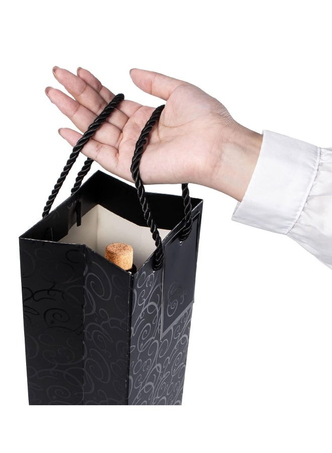 حقيبة هدايا النبيذ، مجموعة 10 حقائب نبيذ، حقائب للنبيذ زجاجات الهدايا، حقائب هدايا زجاجات النبيذ - Image 4