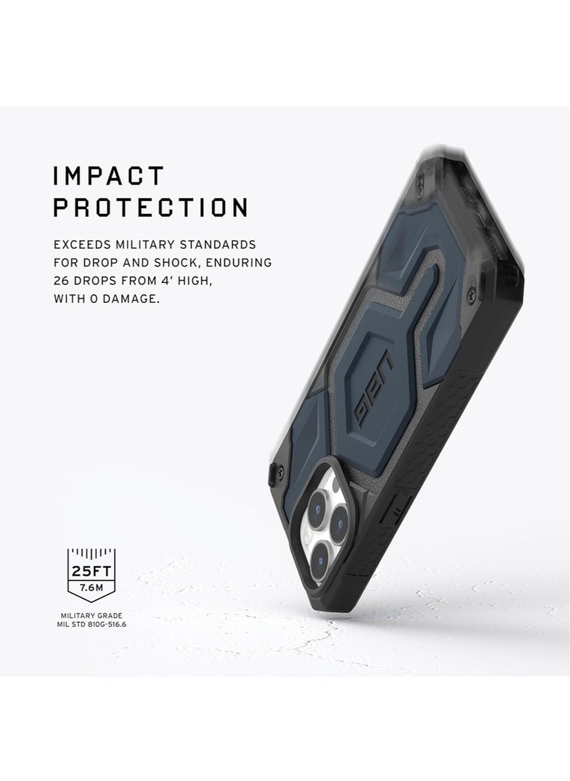 Urban Armor Gear - UAG Monarch Pro MagSafe for iPhone 15 Pro Max Case Cover [25 Feet Drop Tested] - Mallard - Image 1