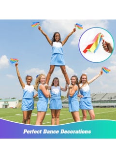 Excefore Cheering Sticks, 4 PCS Thunder Sticks Cheerleading Cheering Sticks, for Sports Cheers Ball Dance Basketball Football Noisemakers  - Image 2