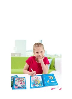 Generic Reusable Quick Dry Magic Water Coloring Book-4 Pieces  - Image 2