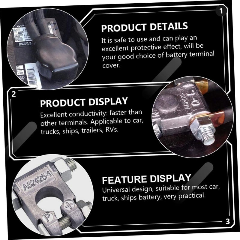 Military Grade Battery Terminal Post Kit with Flame Retardant Covers for Car Truck RV Boat - Image 5