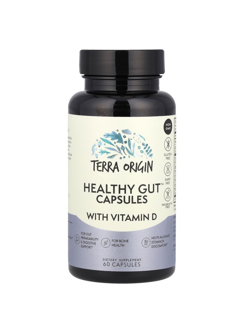 Healthy Gut™ Capsules with Vitamin D, 60 Capsules