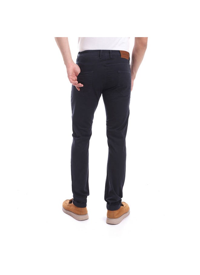Esla ESLA Printed Pants Dark Blue for Men  - Image 3